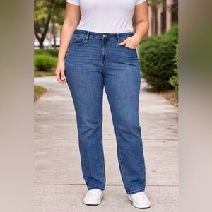 Calvin Klein Jeans 18W Straight Leg Medium Wash Denim